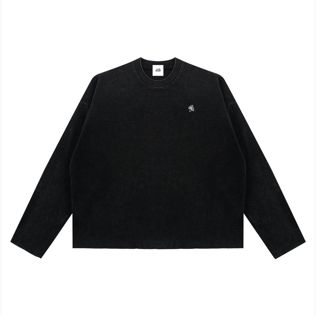 MB Boxy Waffle Long sleeve T-Shirt