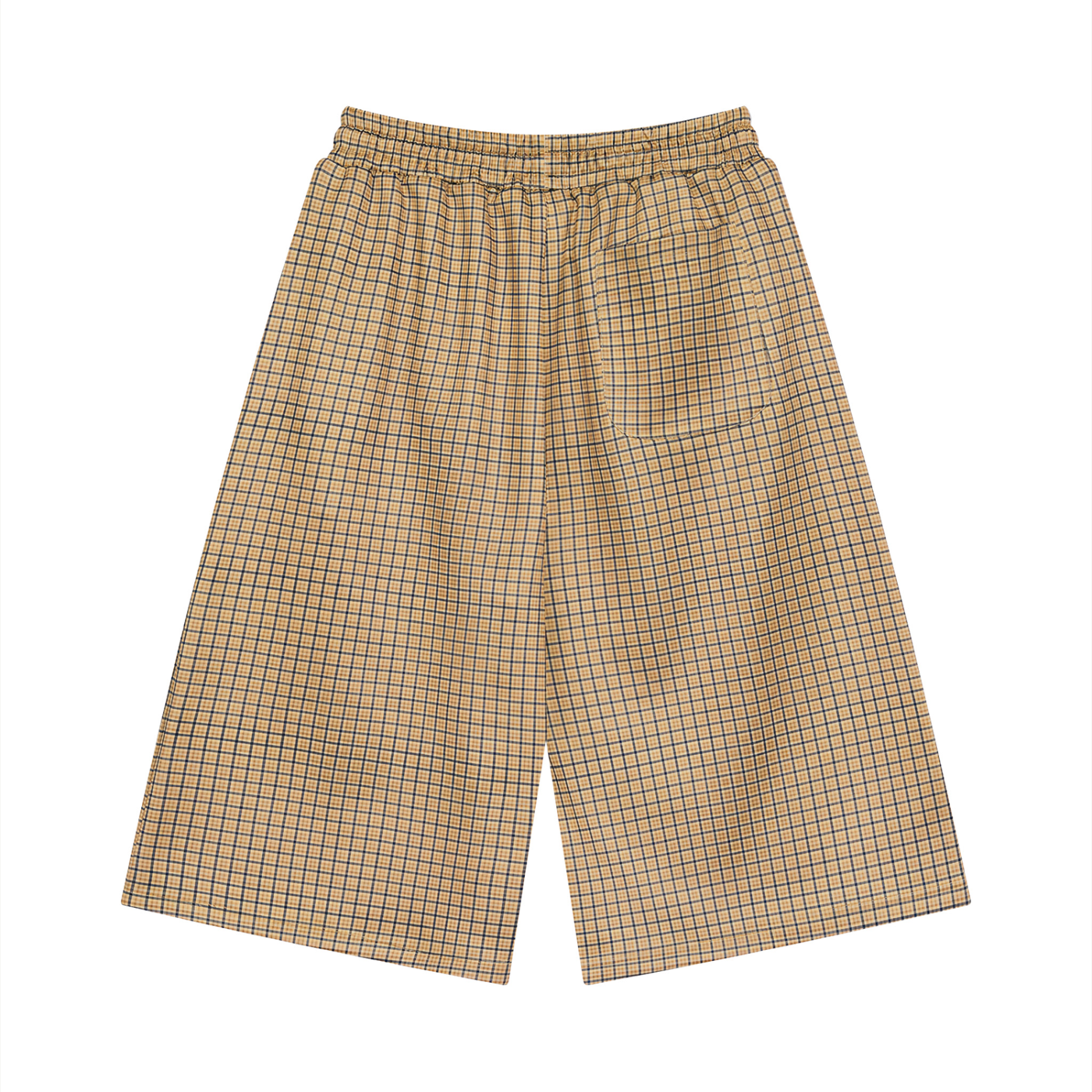 MB Unisex Plaid Drawstring Shorts