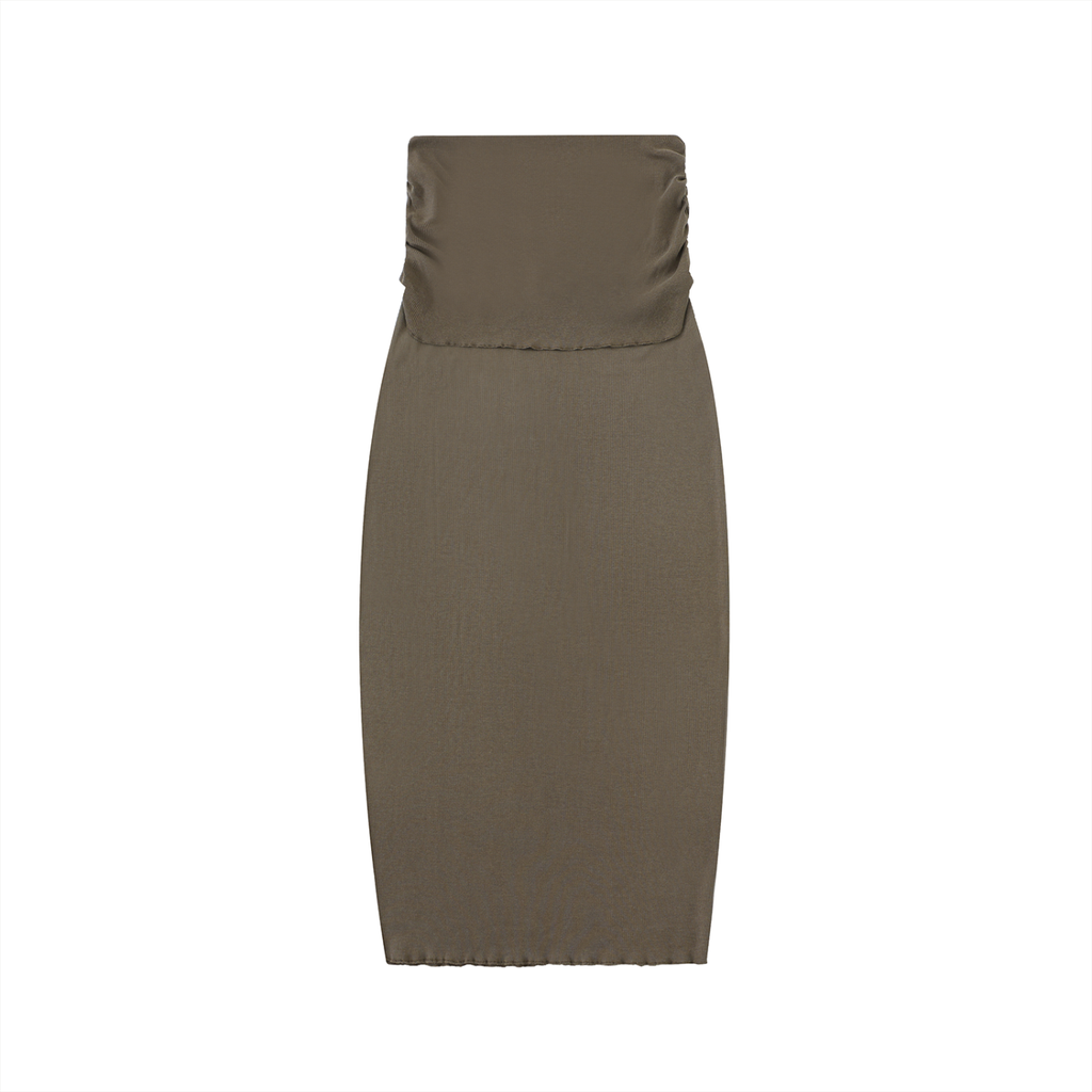 Straight Slim Maxi Skirt