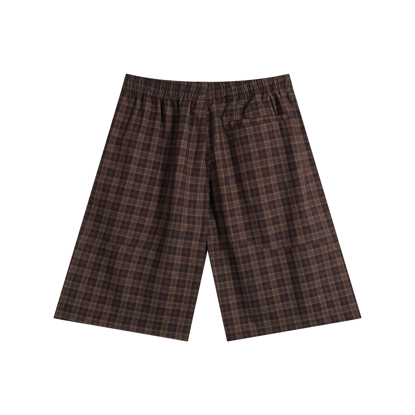 MB Unisex Plaid Wide Leg Shorts
