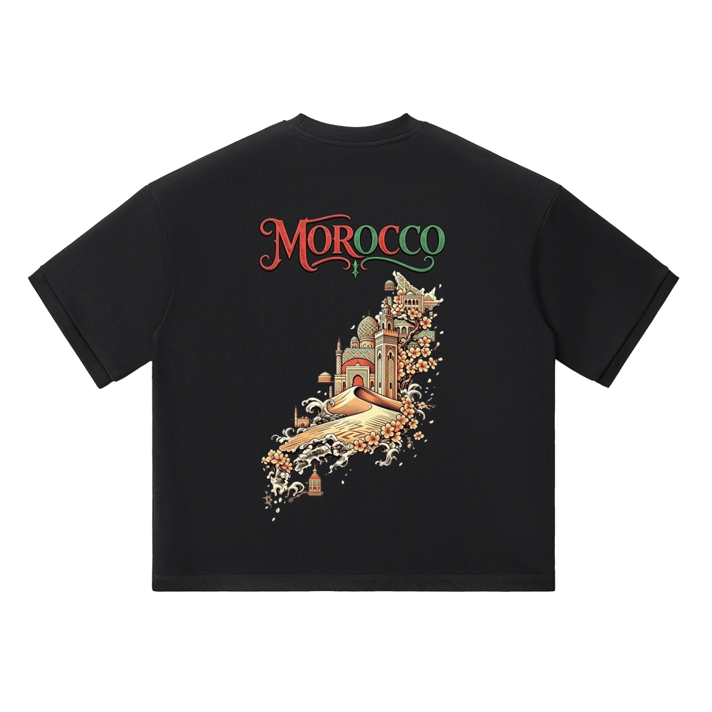 Morocco graphic Unisex boxy tee