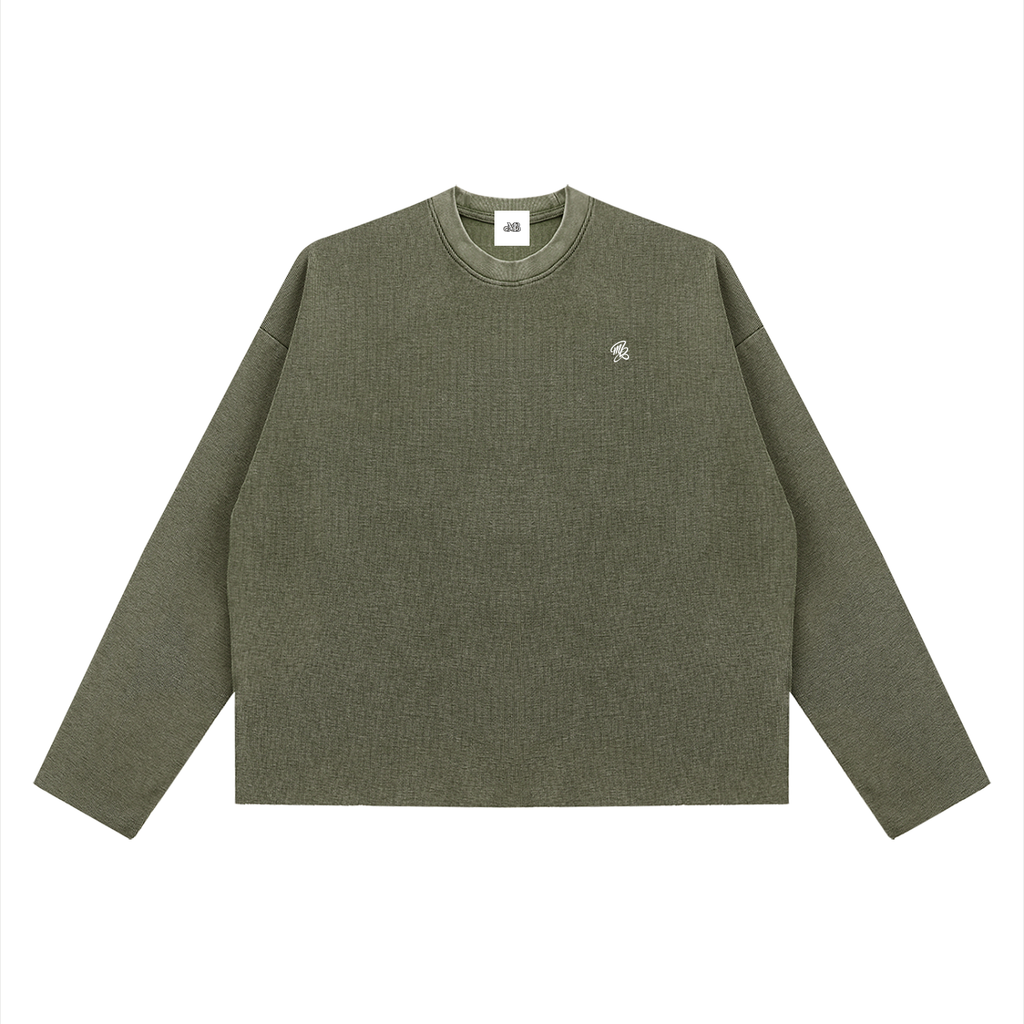 MB Boxy Waffle Long Sleeve T-Shirt