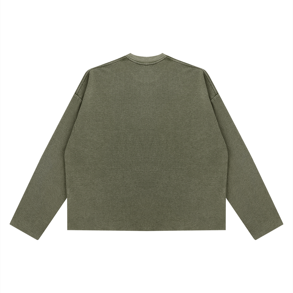 MB Boxy Waffle Long Sleeve T-Shirt