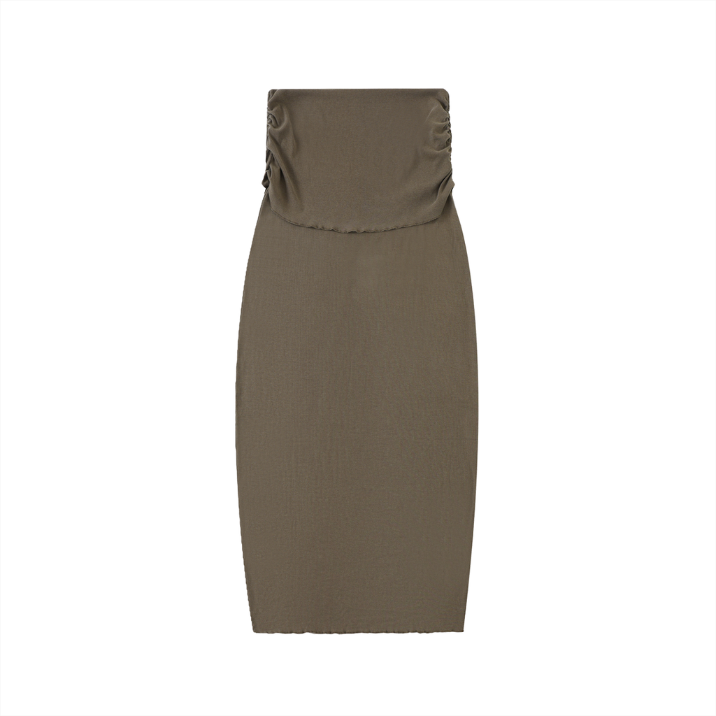 Straight Slim Maxi Skirt