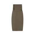 Straight Slim Maxi Skirt