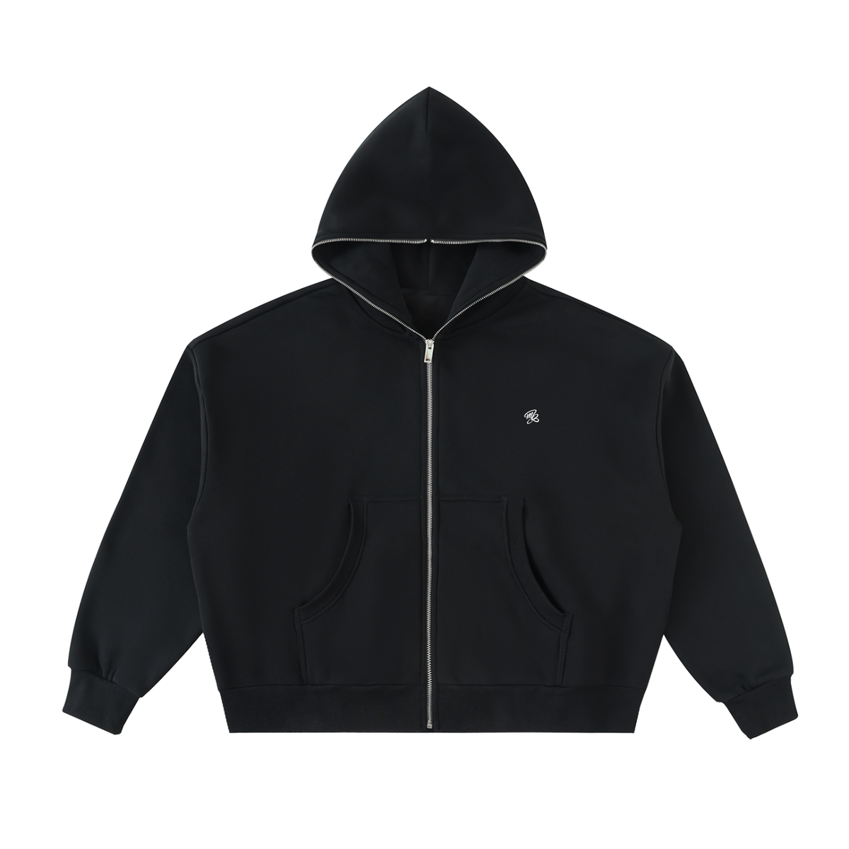 MB Fleeced Full-Zip Boxy Hoodie