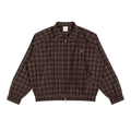 MB Unisex Plaid Full-Zip Track Jacket