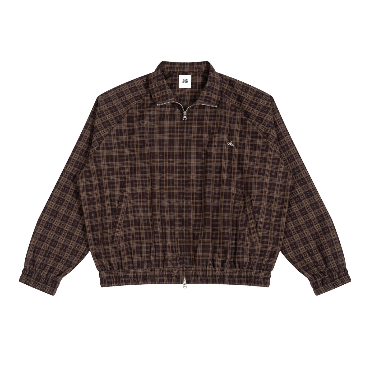 MB Unisex Plaid Full-Zip Track Jacket