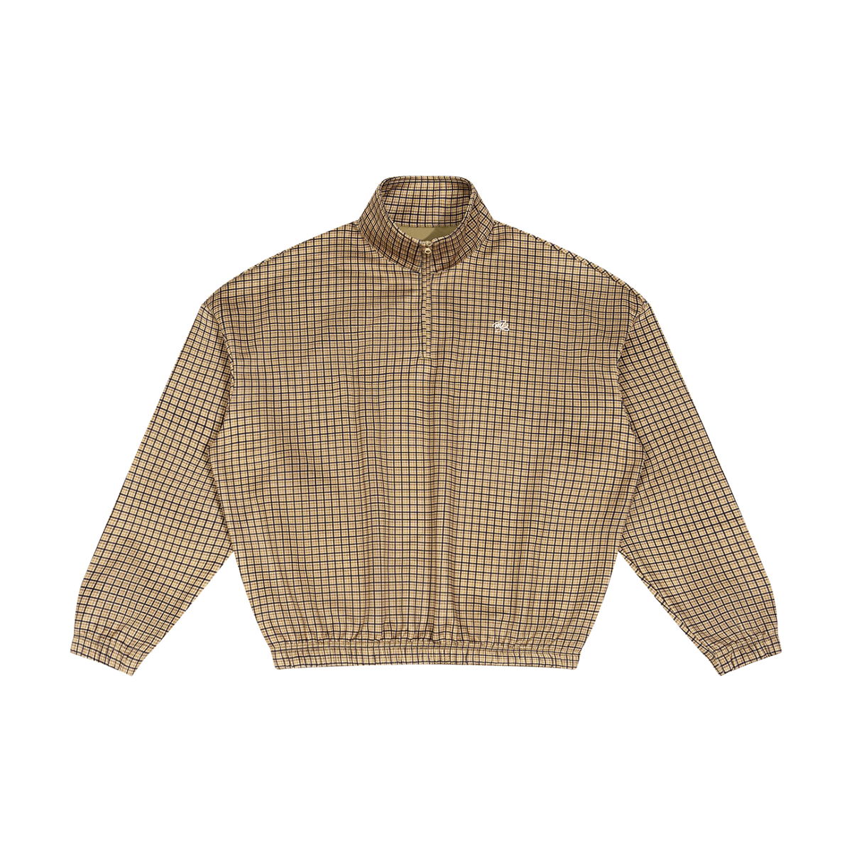MB Plaid Quarter-Zip Sweatshirt