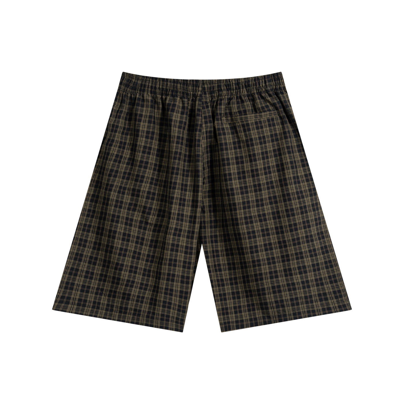 MB Unisex Plaid Wide Leg Shorts