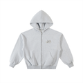 MB Grey Boxy Zip Hoodie