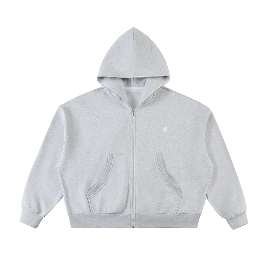 MB Fleeced Full-Zip Boxy Hoodie