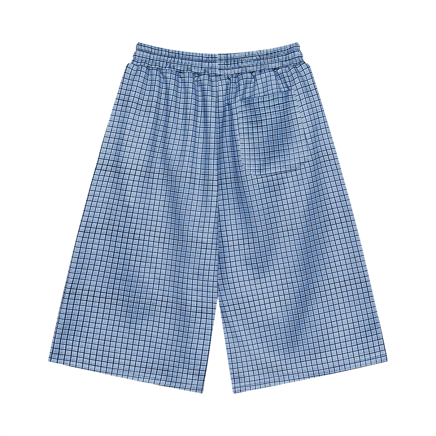 MB Unisex Plaid Drawstring Shorts