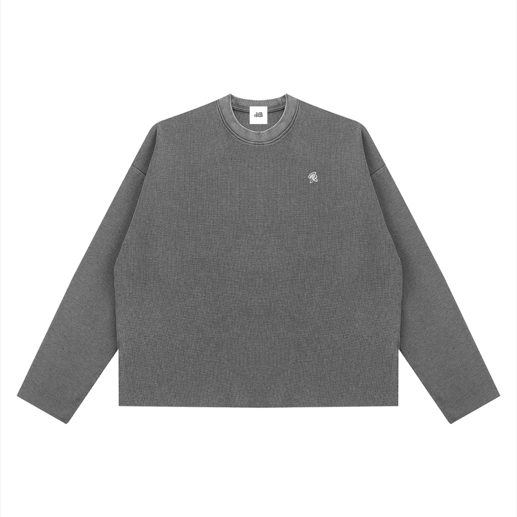 MB Boxy Waffle Long Sleeve T-Shirt