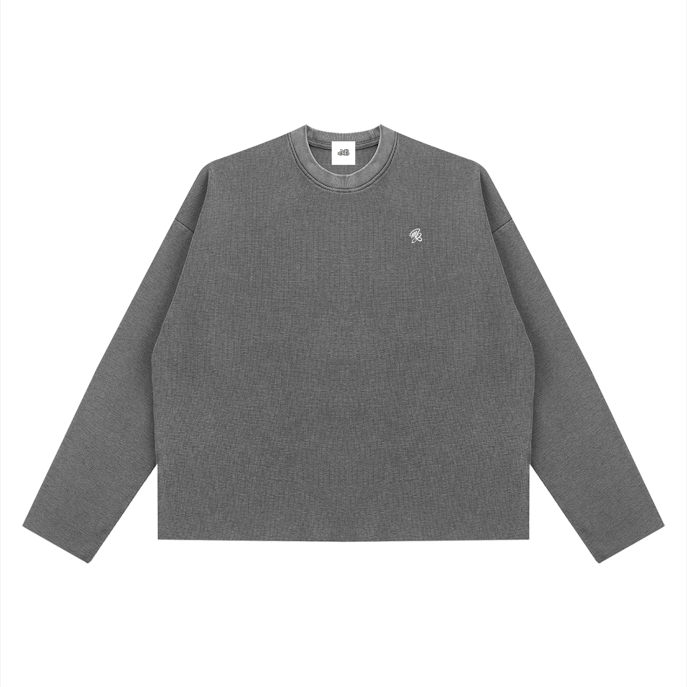 MB Boxy Waffle Long Sleeve T-Shirt