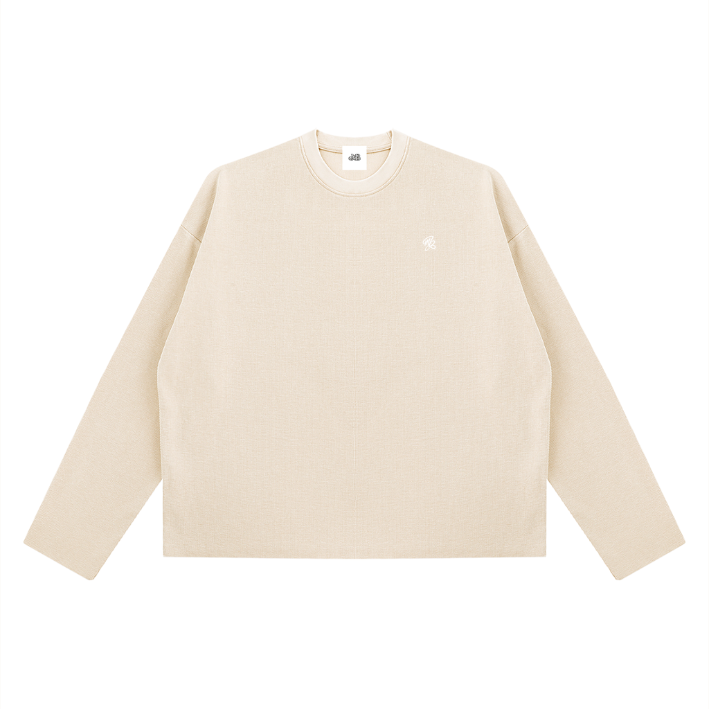 MB Boxy Waffle Long Sleeve T-Shirt