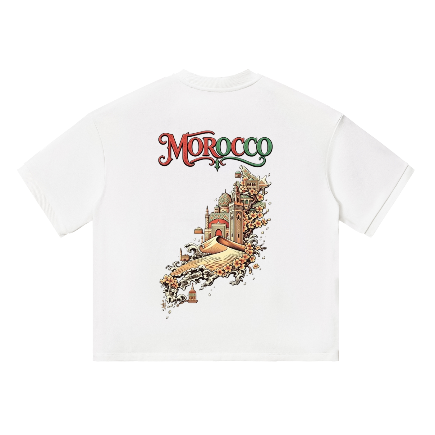 Morocco graphic Unisex boxy tee